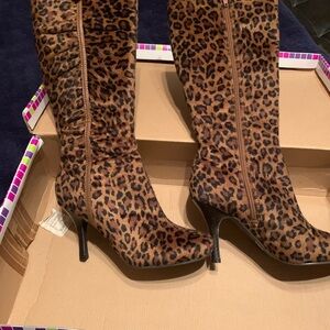 Leopard Print Boots